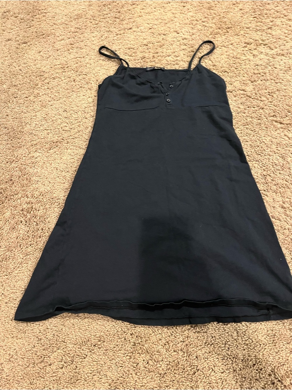 Brandy Melville navy mini Spaghetti Strap Slip Dress